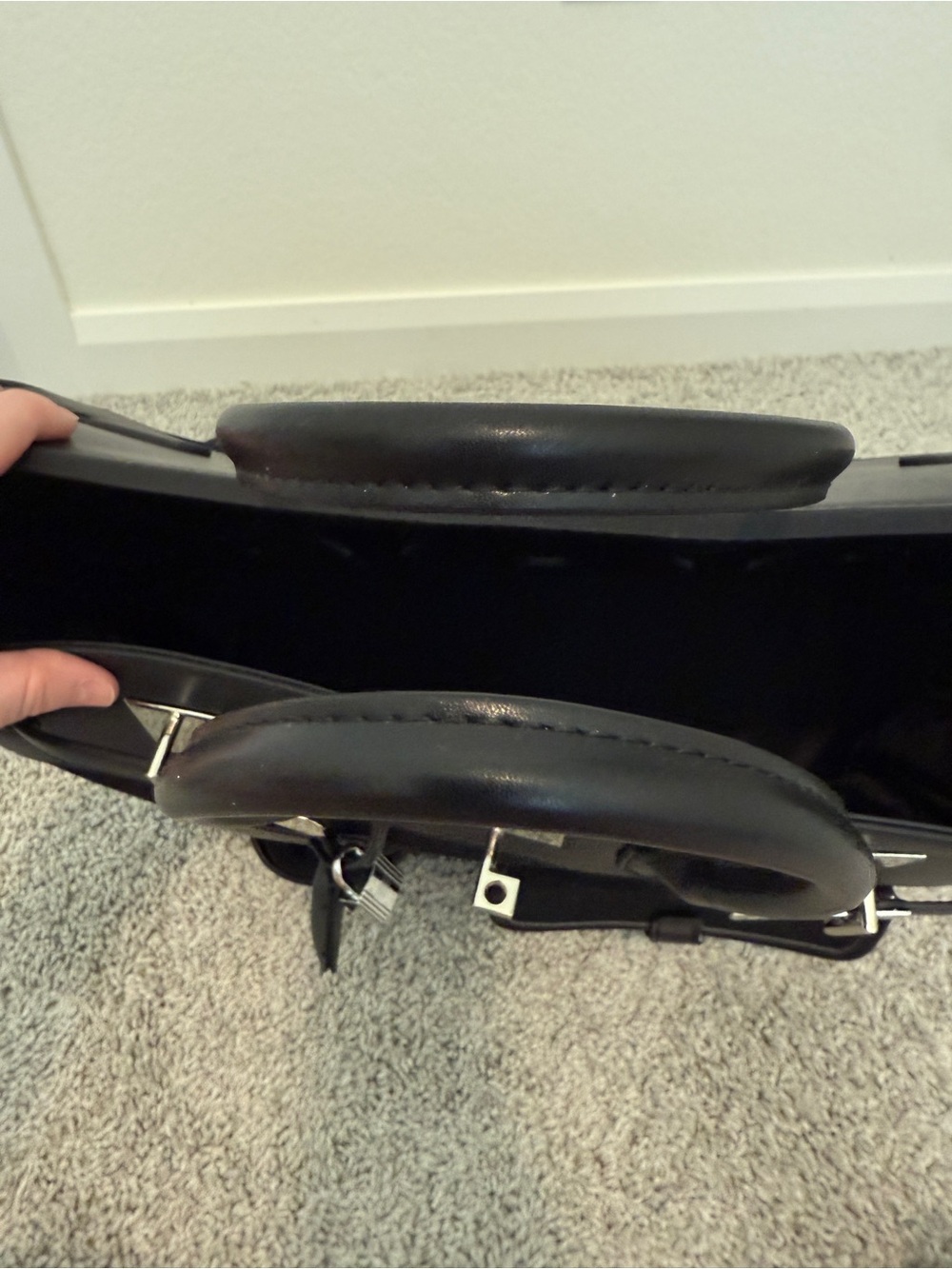 INSPIRED … Black Canvas & Leather Top-Handle Tote - Picture 5 of 12
